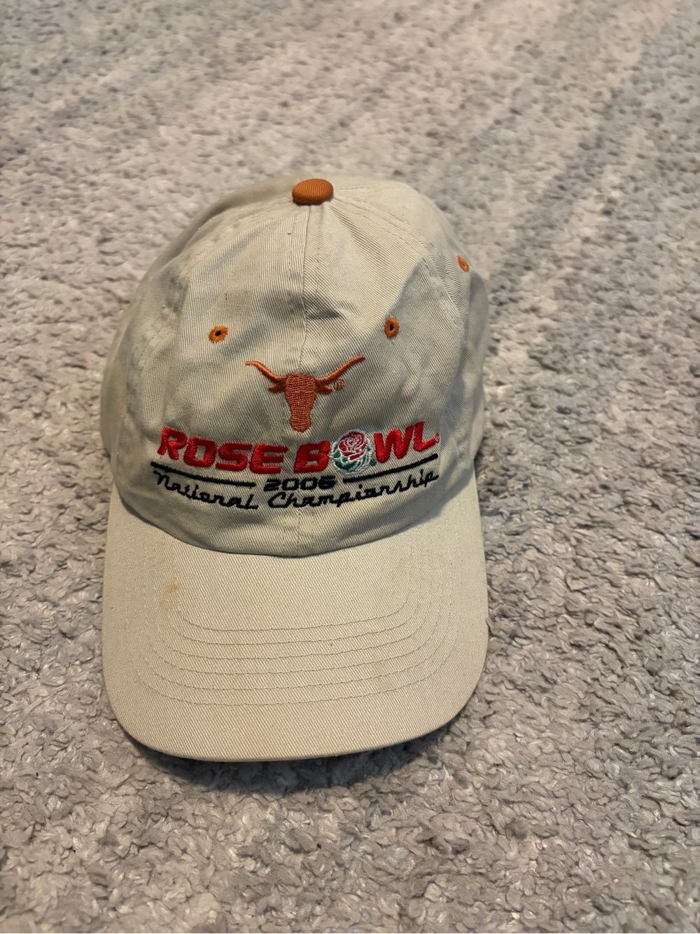 Texas Longhorns 2006 Rose Bowl National Championship Hat Cap Headmaster Khaki